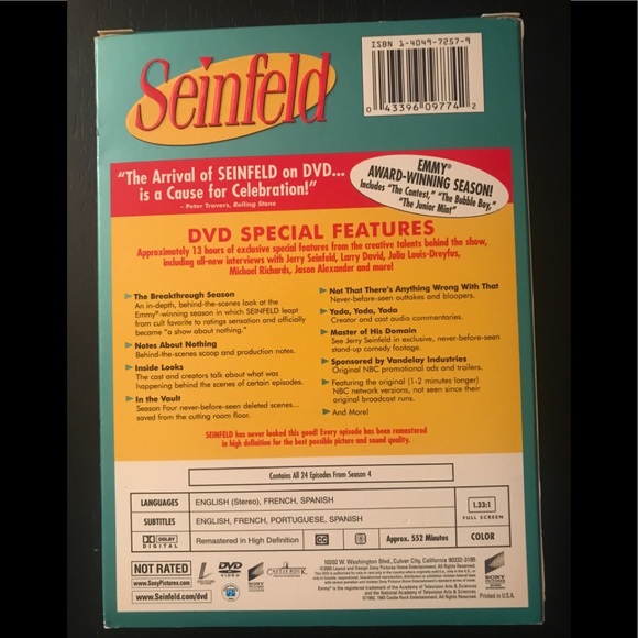 Seinfeld Season 4 box set - NEW - Picture 2 of 5